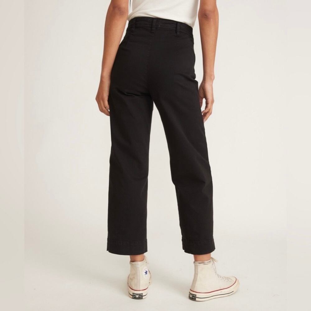 Marine Layer Bridget Wide Leg Crop Pant in Black size 6 - Picture 2 of 6
